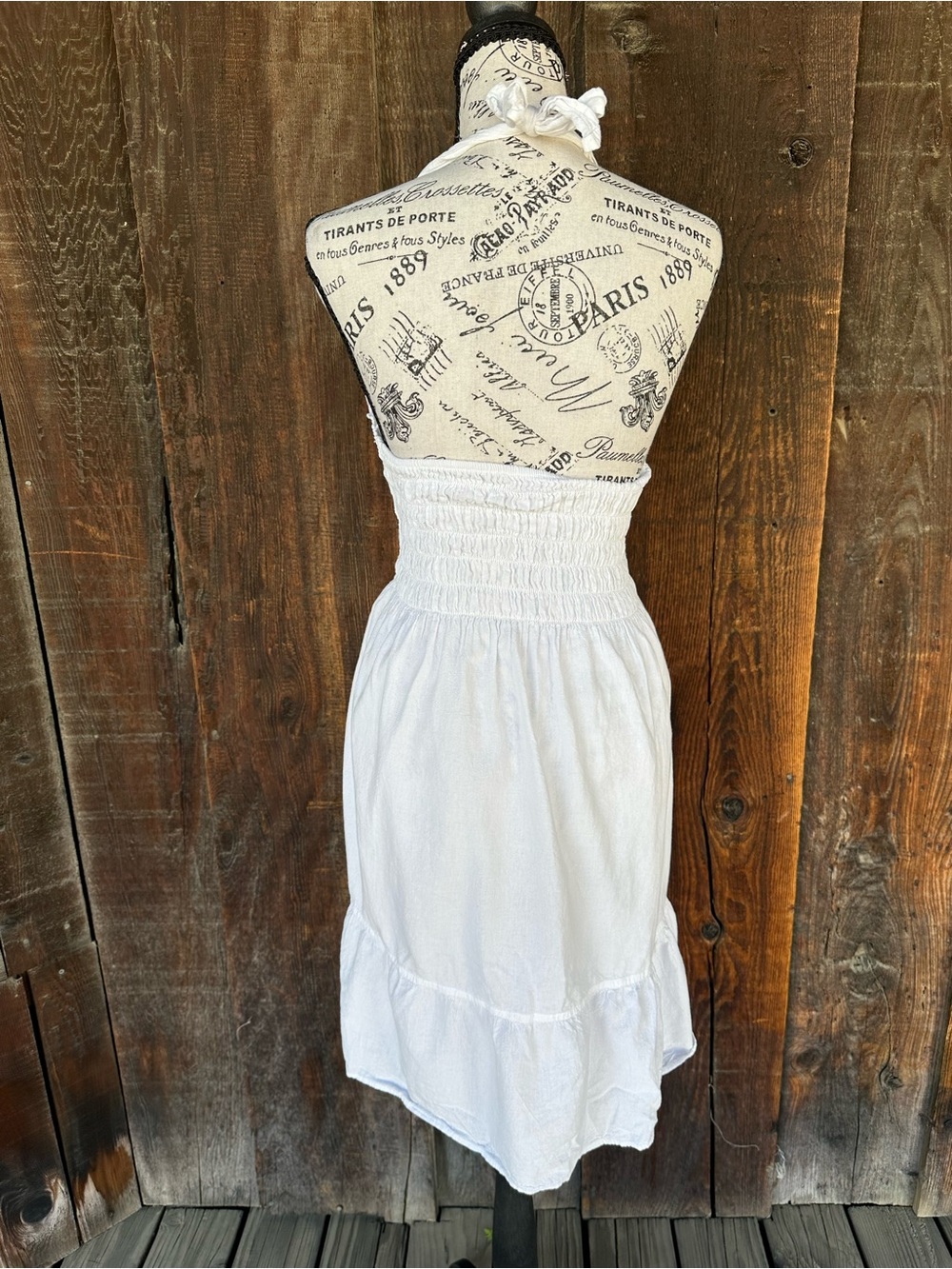 White Halter Dress - Picture 5 of 6